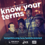 "Know your terms" social media image