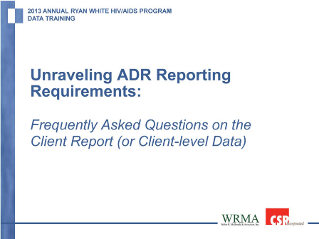 Unraveling ADR Reporting Requirements