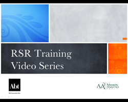 RSR Training Video Series Image